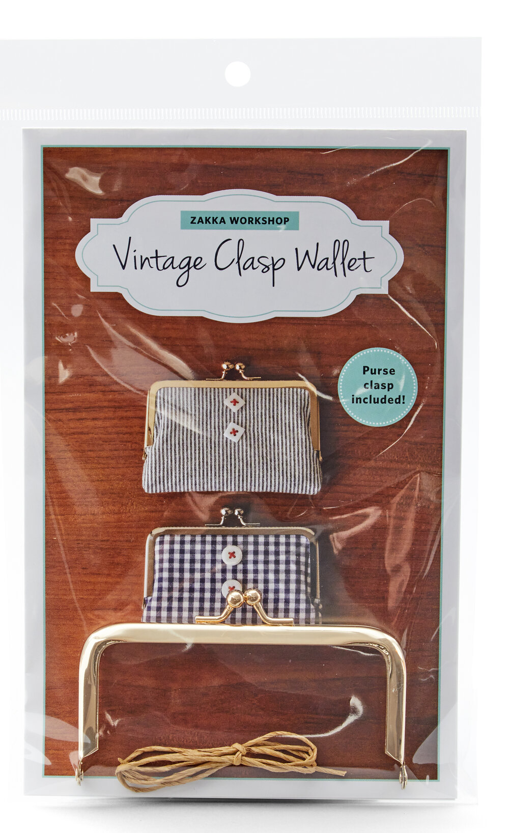 #ZW6349 | Vintage Clasp Wallet Kit with Rose Gold Clasp — Zakka Workshop
